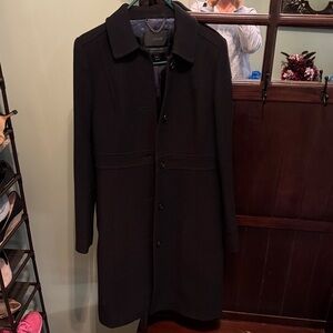 J. Crew women’s  Black double cloth coat with Thinsulate 8T